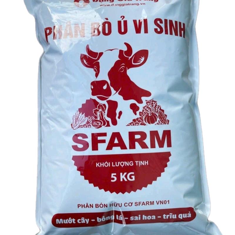 Phân bò ủ vi sinh Sfarm túi 5kg