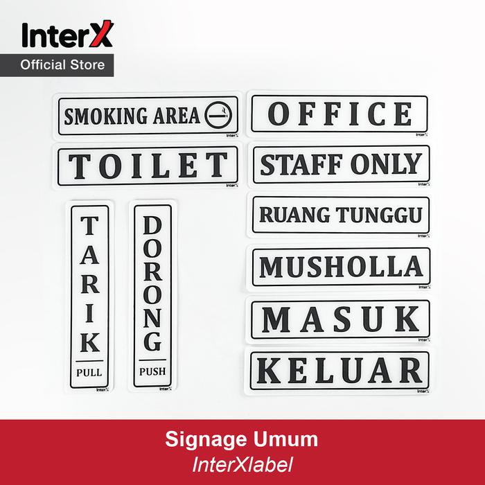 Signage Informasi Promo InterX Signage / Papan Tanda Umum Informasi / Petunjuk - Kab ...