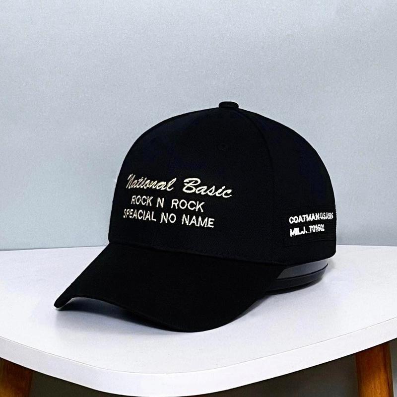 Mũ lưỡi trai màu đen nation basic logo thêu nổi freesize nam nữ Siêu HOT Full Hộp
