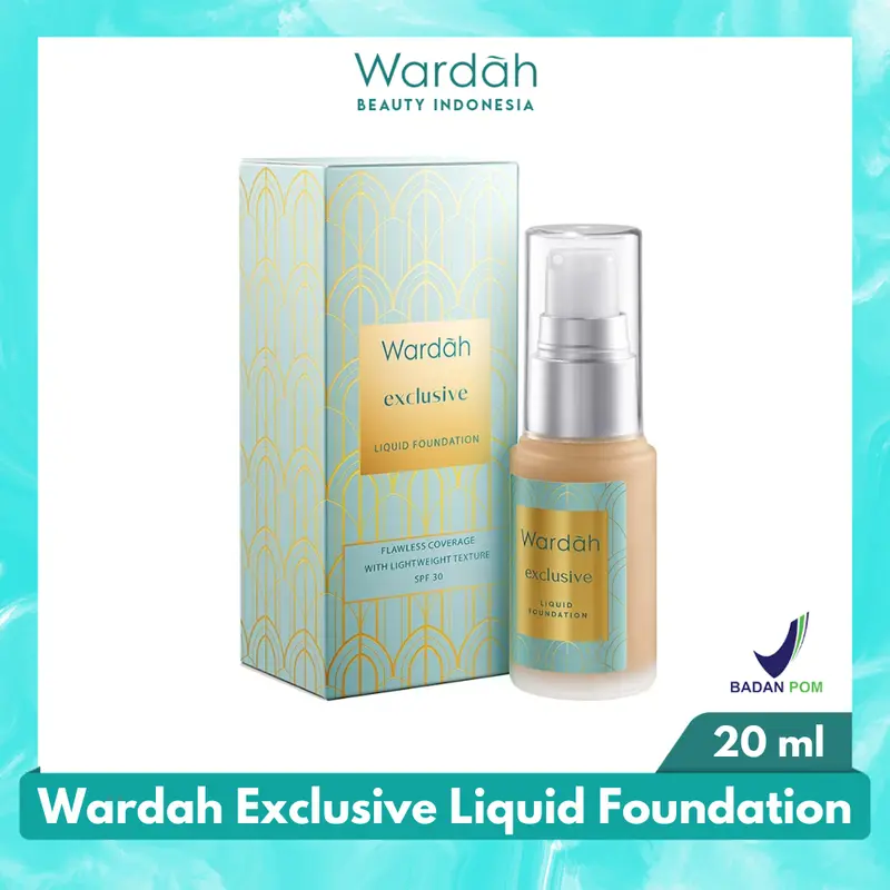 Wardah Exclusive Liquid Foundation 20ml - Wardahindonesia 0