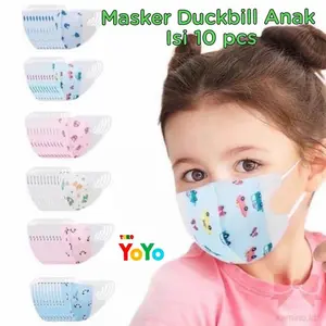 Masker Anak Duckbill 3ply Motif / Masker Anak Motif Kualitas Terbaik Cewek Kids Fashion