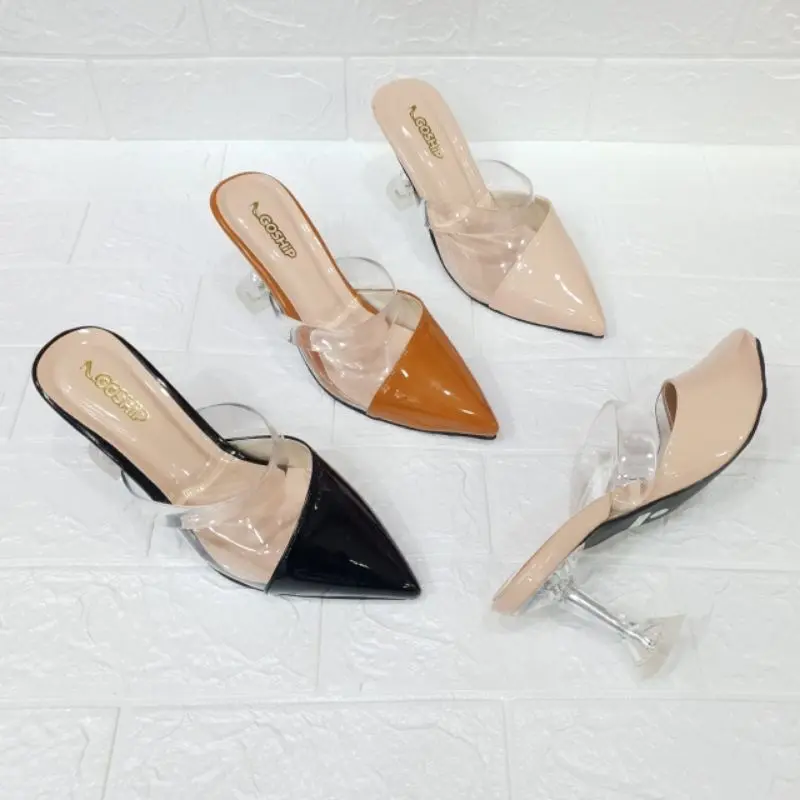 Sepatu Selop Heels Kaca 7 CM RD 43 4