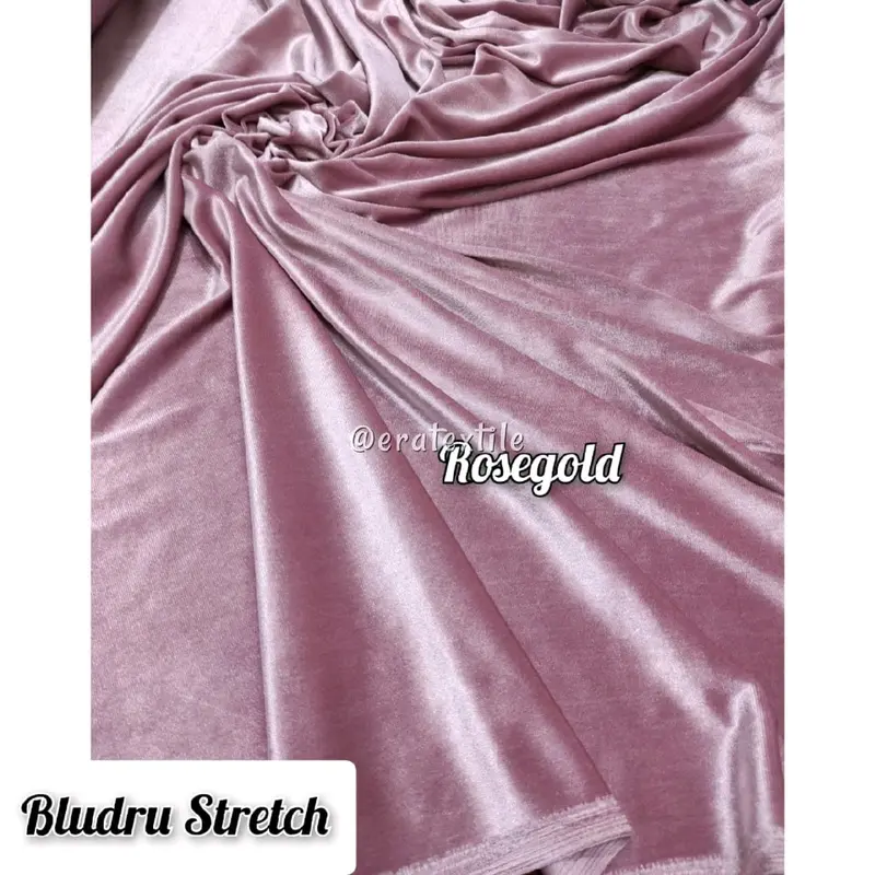 Kain Beludru Premium - Kain Bludru Stretch/Melar Polos Tebal, Bahan/Kain Meteran 0