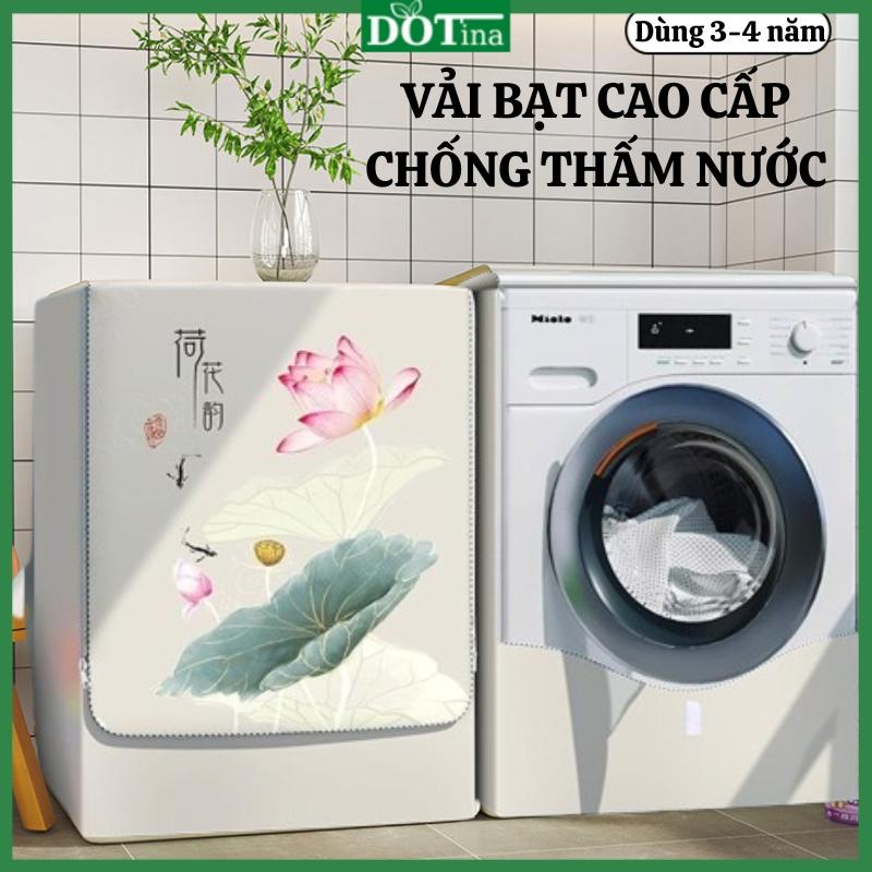 Bọc máy giặt áo trùm máy giặt cửa ngang vải bạt loại dày chống thấm nước che mát máy ngăn bụi bẩn Dotina BN09
