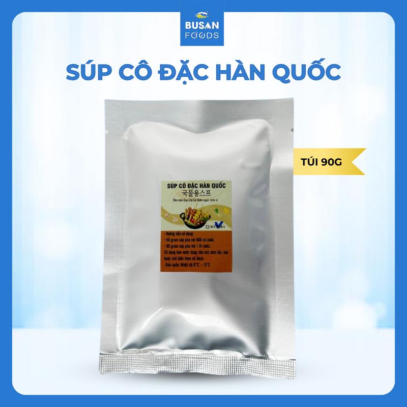 90g súp cô đặc Hàn Quốc, Súp nấu lẩu chả cá Hàn Quốc Busan Foods thơm ngon chuẩn vị, Súp nấu lẩu chế biến thực phẩm Hàn Quốc, Không Chua nước chấm