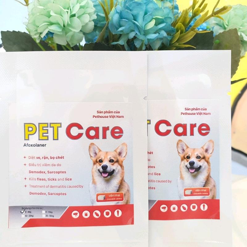 Viên nhai trị ve ghẻ bọ chét cho chó PETCARE
