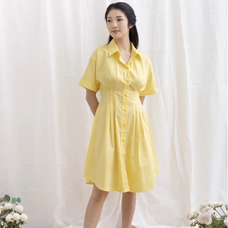 Eclaire - Joyce Dress Normal Grande Bigsize | Dress Kerah Katun Wanita Korea Casual Pastel Jumbo S-L XL XXL 3