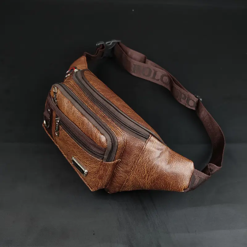 Tas Pinggang Kulit PU Polo Amstar Terbaru Waistbag Tas Selempang Bahu Pria 5