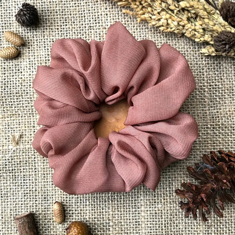 30pcs Souvenir Scrunchie Bahan Polycatton/Scrunchie Hijab/Paket ikat Rambut/Souvenir Pernikahan murah Karet korea cepol rambut Cepolan tile 4