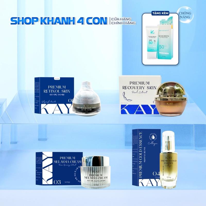 [ MÃ 15 ] BỘ 4 SẢN PHẨM DƯỠNG DA SẠM [ T.ẶNG CHỐNG NẮNG LỚN] Tất cả các loại da Da nhạy cảm