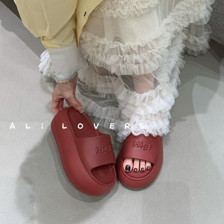 Dép bánh mì nữ độn đế cao 6cm dép quai ngang nữ nâng đế 6 phân chất EVA xịn k mùi mẫu mới 2025 BTDEP