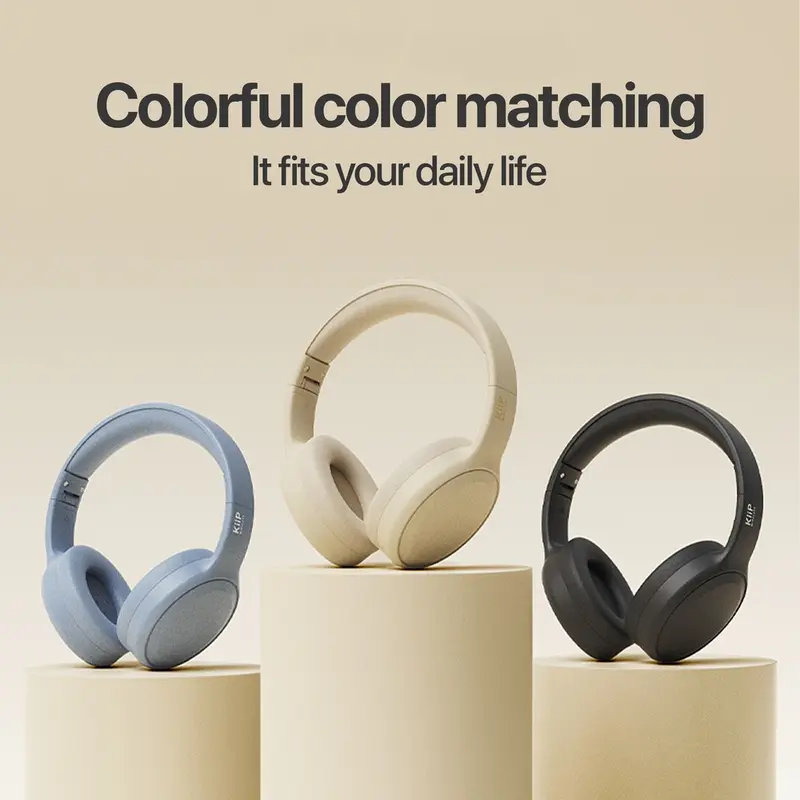 [FREE STICKER] KiiP Wireless TH30 Headphone Bluetooth Earphone Headset Komputer Laptop Earphones  Headphones 6