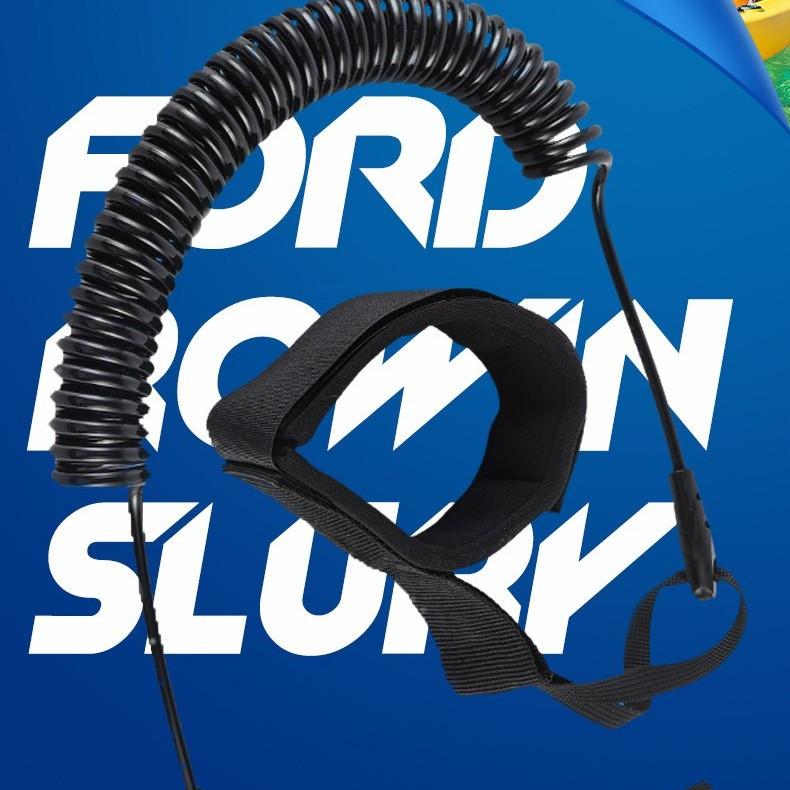 Product Introduction of Factory Direct Sales 5mm Safety Foot Chain Paddle Board Foot Chain Surfing Hand Holding Rope Accessories Sup Telescopic Rope Anti-Separation Rope 2