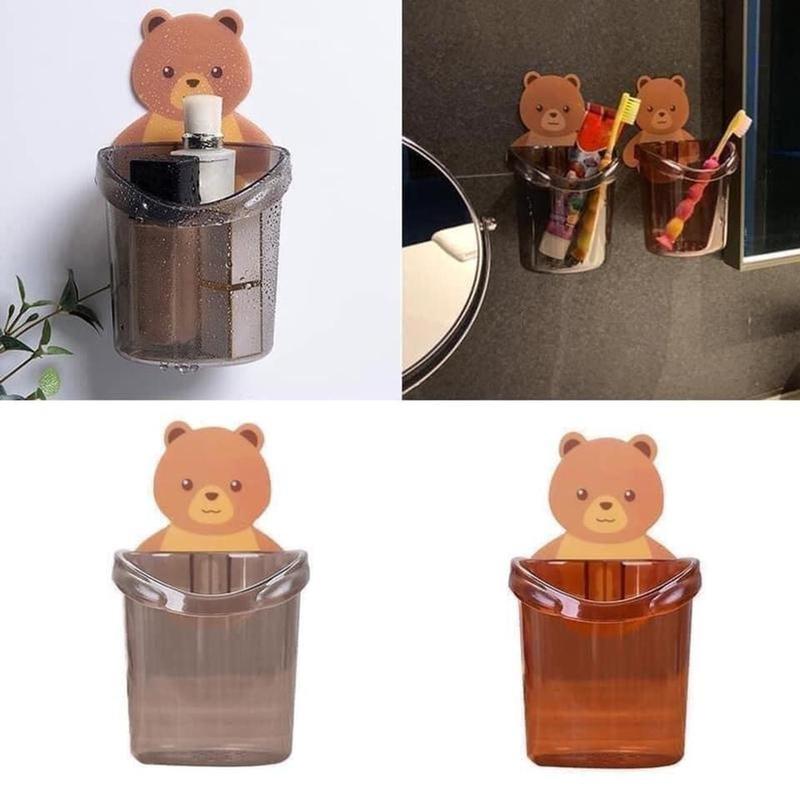 Sét 3 chiếc cốc gấu đựnġ bàn chải Đựng Bàn Chải Nhà Tắm 4