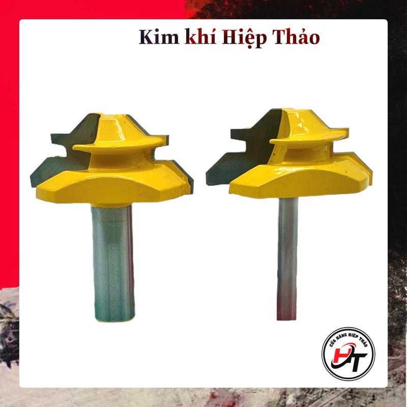 Mũi phay ghép góc vuông gỗ muwang vàng MSGGV-V