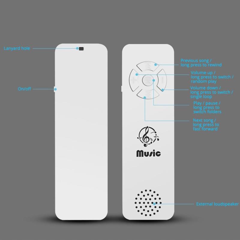 Product Introduction of Mini MP3 Player USB Music Players TF Support with Loudspeaker Function Student Sports Running Music Player Fashion Musicer Audio Compact 33