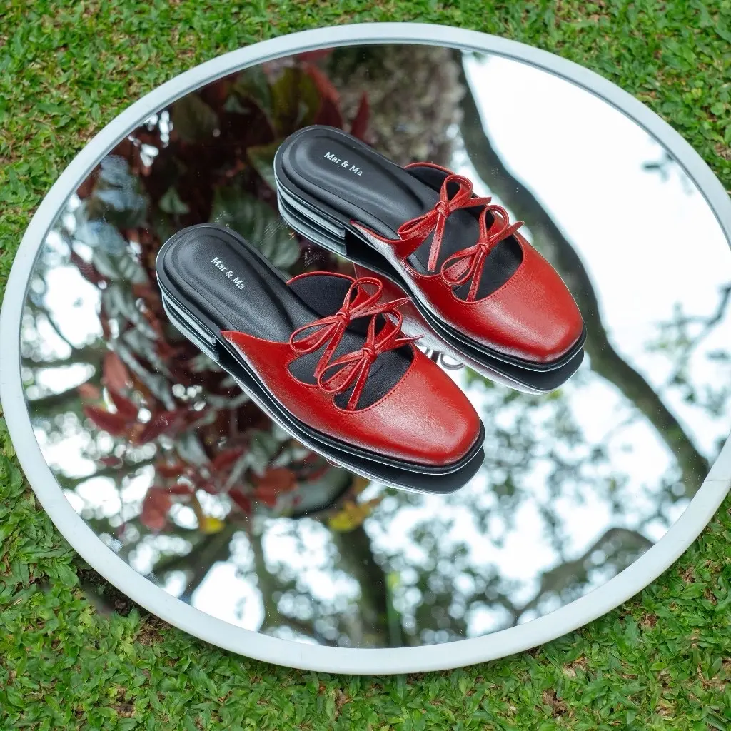 Mar & Ma - Caitlyn Red Mules