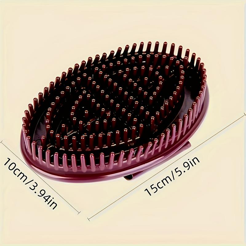 Product Introduction of Bàn Chải Mát Xa Da Đầu Meridian Ma Thuật, 1 Cái, Tay Cầm Bằng Resin Răng Rộng, Với Lông Bàn Chải Cao Su, Thích Hợp Cho Tóc Thường, Chăm Sóc Cơ Thể Salon Chuyên Nghiệp Và Dụng Cụ Gội Đầu 3