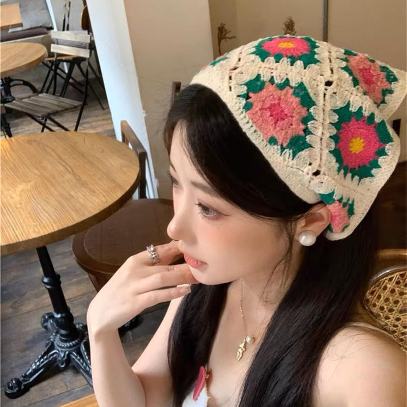 Tudung Berkait, Gaya Pastoral, Ikat Kepala Bulu, Bentuk Segi Tiga, Comel dan Mudah, Serba guna, Aksesori Rambut untuk Kanak-kanak Perempuan 3
