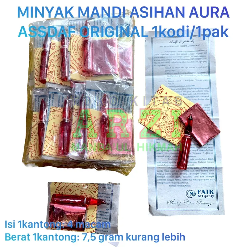 AZM AF Minyak Mandi Assdaf 1 Kodi isi 20 Kantong Minyak Pijat 0