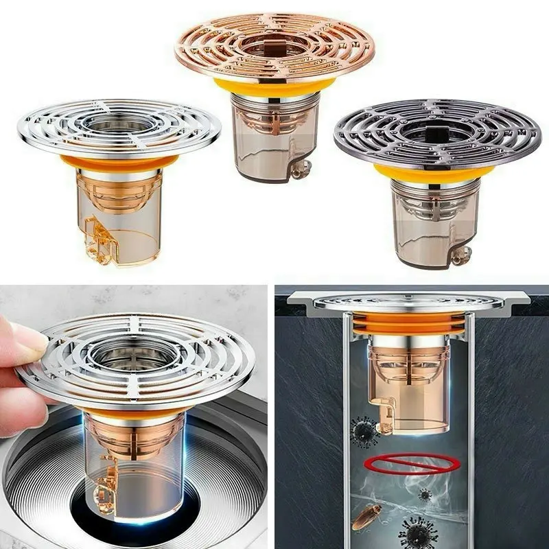 Nắp cống chống hôi, chống côn trùng, thoát nước 1 chiều có van chặn kt: 7x4.9 cm (ảnh thật)