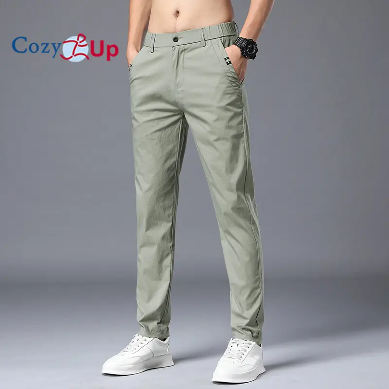 Cozy Up Slacks Pants for Men Casual Elastic Waist Trousers Pants for Men Chino Pants for Men