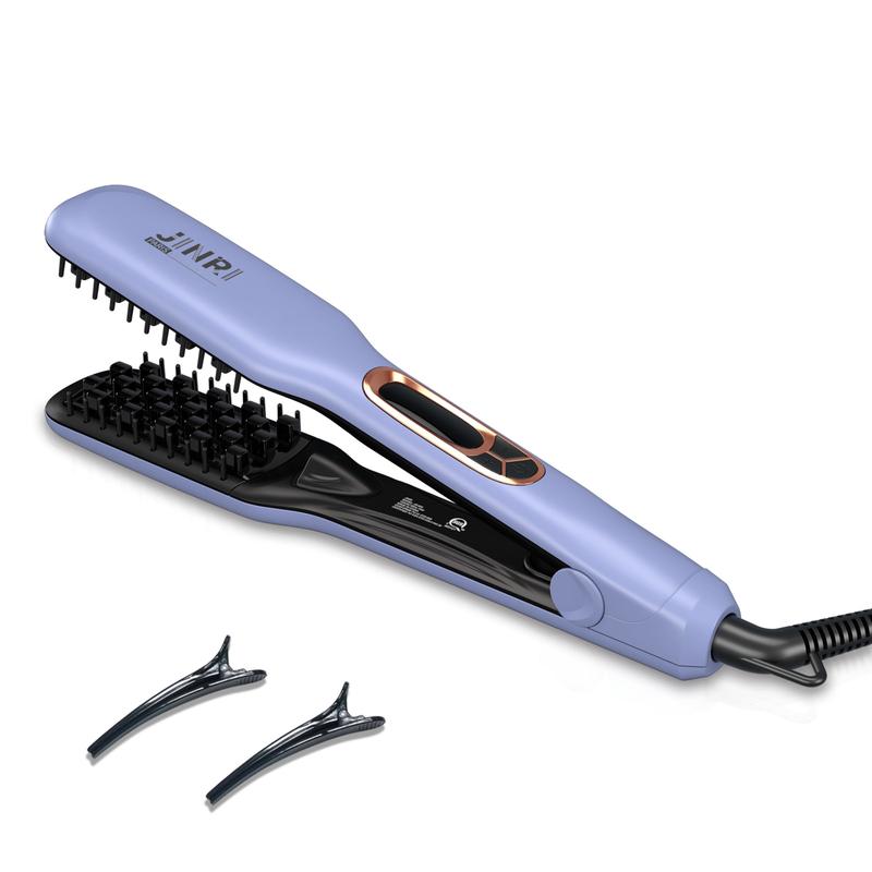 JINRI Professional Volumizing Ceramic Hair Iron，Adjustable Temp，360 ...