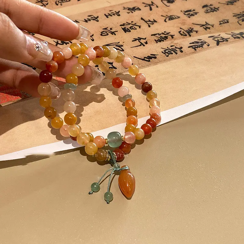 Gelang Manik-manik Labu Cina Baru Gaya Kuno Labu Ashi Desain Ornamen Tangan Untuk Gelang Wanita 5