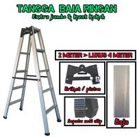 Gambar 𝐌𝐚𝐤𝐦𝐮𝐫 𝐉𝐚𝐲𝐚 TANGGA BAJA RINGAN  & ALUMUNIUM 2 METER / 1,75 METER / 1,5 METER SUPER KOKOH dari MAKMUR JAYA45 Kota Depok 4 Tokopedia