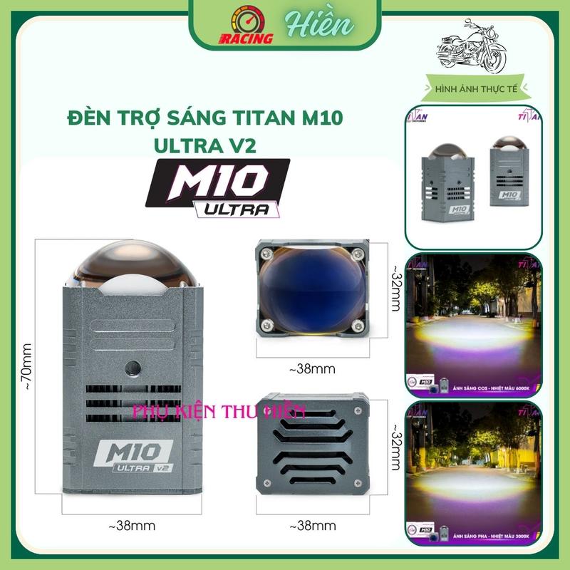 ĐÈN TRỢ SÁNG TITAN MOTO M10 ULTRA siêu sáng
