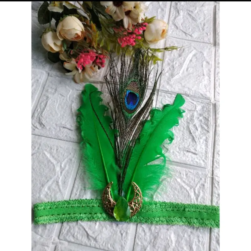 mahkota bulu merak Headbands 2
