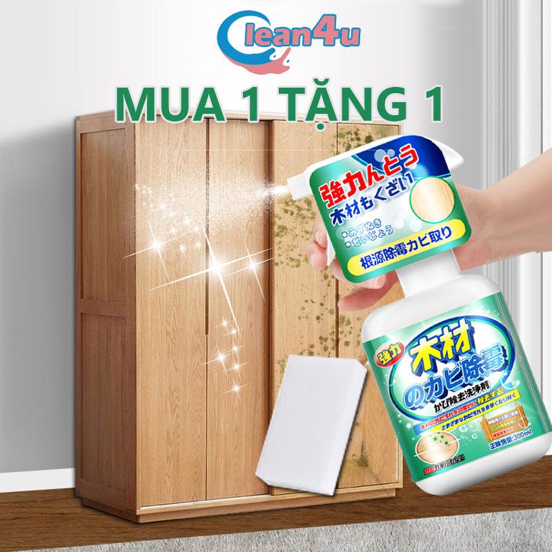 Dung Dịch Tẩy Nấm Mốc Đồ Gỗ Nước tẩy mốc gỗ Làm Sạch gỗ 600ml dầu chống xịt chống ẩm mốc gỗ