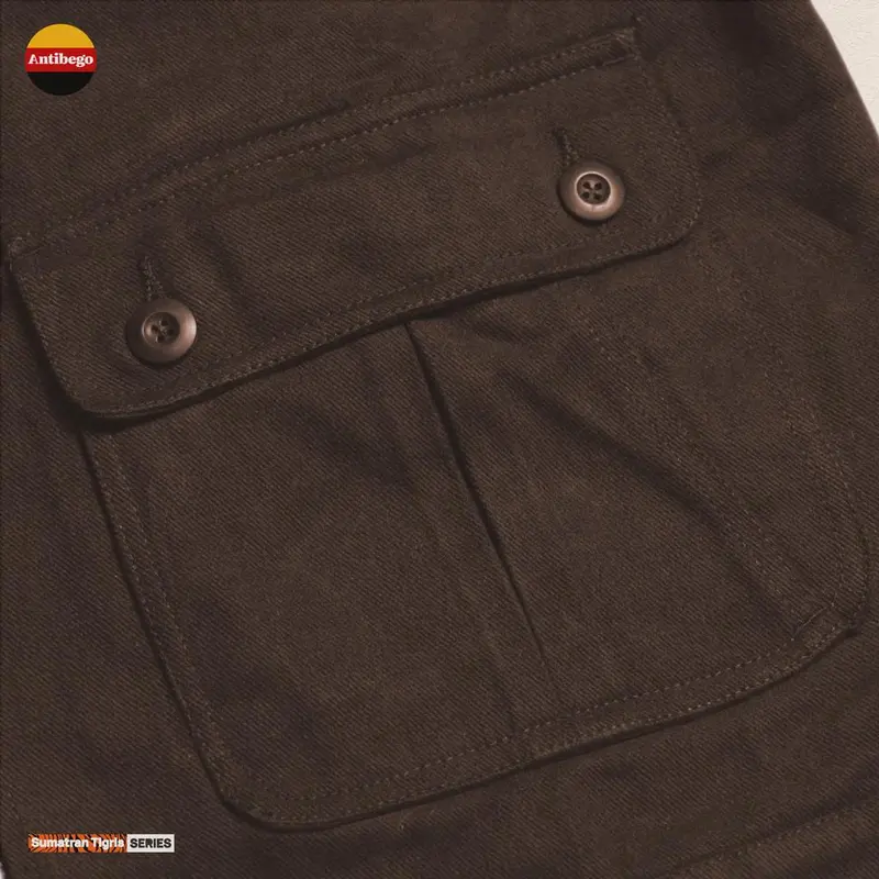 WORK JACKET "MOLESKIN" | BROWN SUEDE | 368 GSM | INYIAK BALANG 2