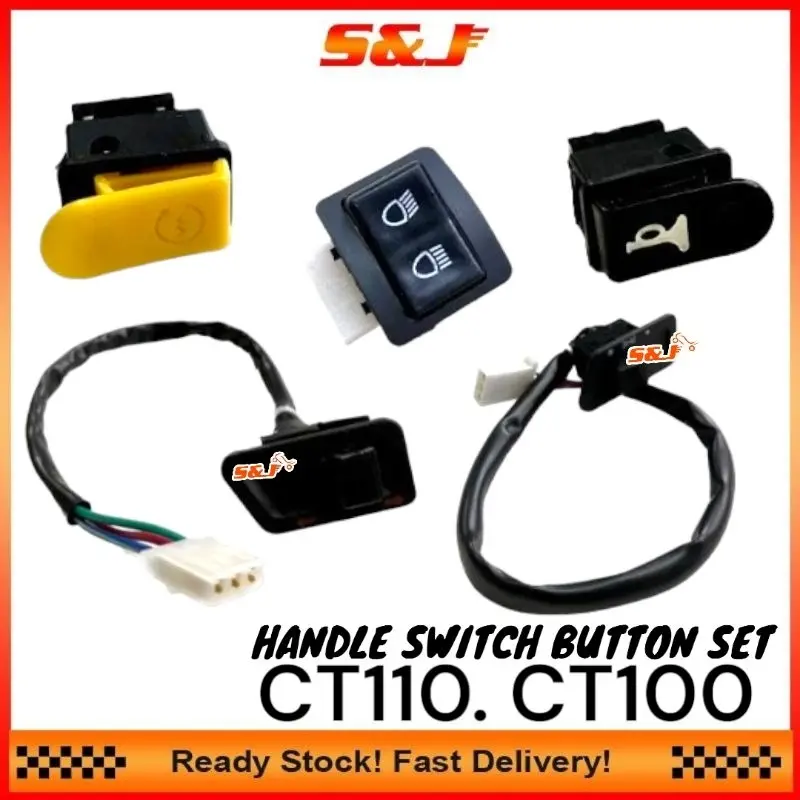 MODENAS CT100 CT110 CT100 CT 110 Full Button Set butang Signal Lampu ...