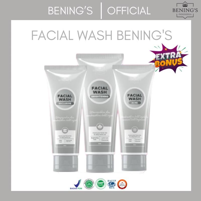Facial Wash Ecer Benings Skincare ||Brightening/acne/exclusive Kotoran Membersihkan 0