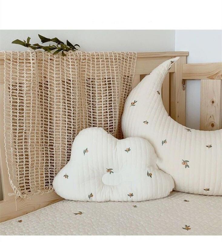 Product Introduction of Baby Pillows Cute Cartoon Bear Olive Korean Embroidered Cotton Breathable Infant Pillow 7