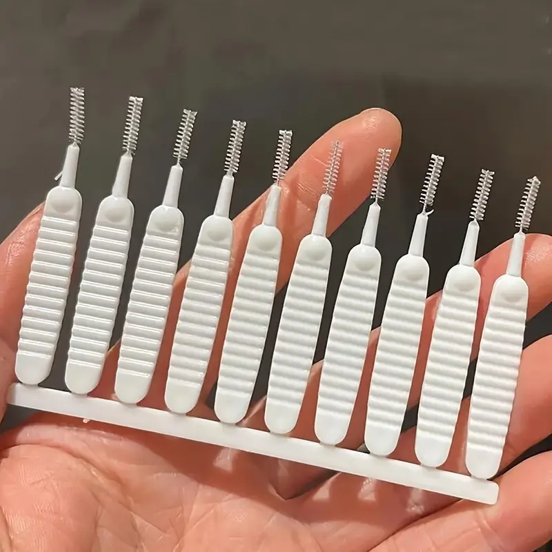 Plastic Shower Head Cleaning Brush, 10pcs Portable Mini Lightweight Disposable Shower Head Cleaning Brush, Bathroom Accessories Cleaning Tools, Cleaning Gadgets, Scrubbing Stick, Bathroom Accessories, House Cleaning Tools,  Cleaning Bundles 4