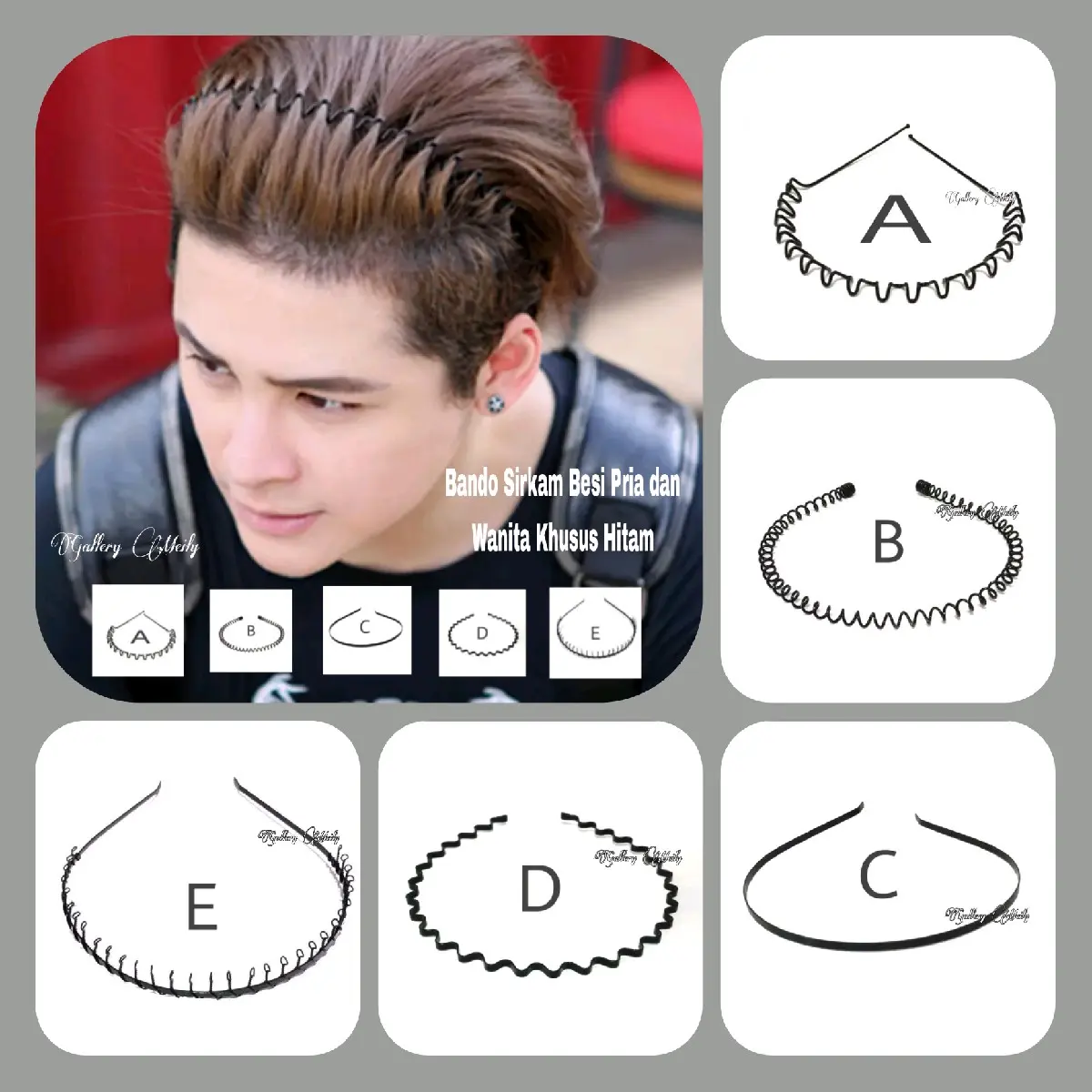 Bando Sirkam/ Bando Spiral Besi headband headbands