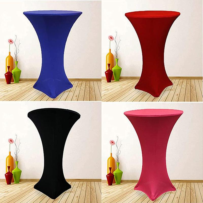 Product Introduction of lookinlook Elastic Spandex Bar Party Desk Cover Wedding Cocktail Tablecloth 13