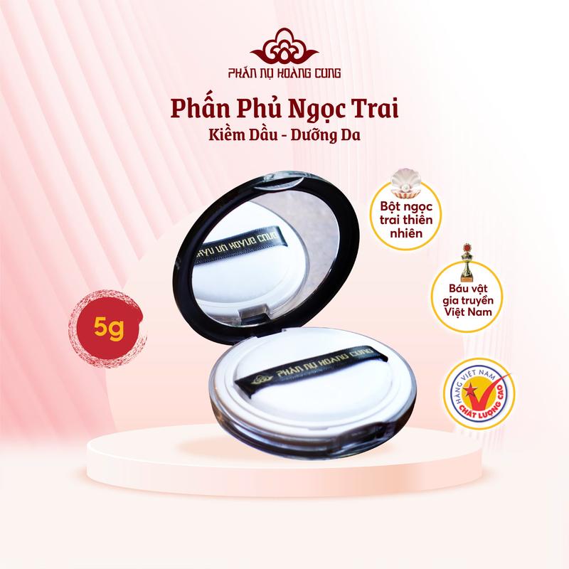 FS Phấn Phủ Bột Ngọc Trai Phấn Phủ Kiềm Dầu Mỏng Nhẹ Bắt Sáng Cho Làn Da Mịn Lì Giữ Lớp Makeup Bền Màu Lâu Trôi Phấn Nụ Hoàng Cung 5g
