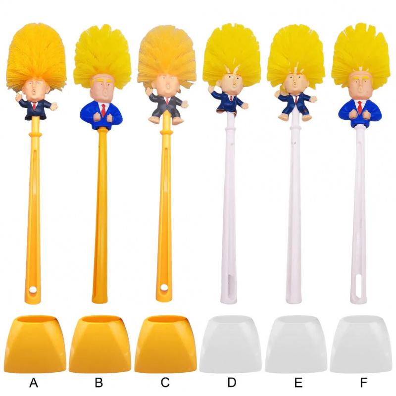 Product Introduction of Donald Trump Bathroom Cleaning Brush Funny Trump Toilet Cleaning Brush Novelty Gifts Toilet Bowl Brush Bathroom Cleaning Tools 8