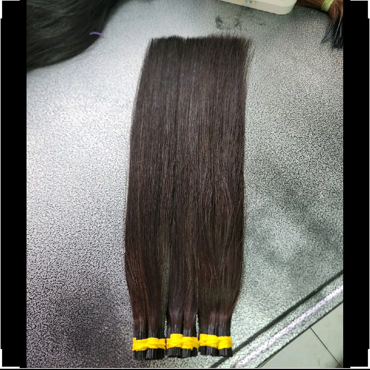 (24) ความยาว24"/100ช่อ/กิ้ฟนาโน3มิล ..มีความเบามากต่อไม่หนักหัว((ยาวสายวัดจริง43เซน))ค่ะ