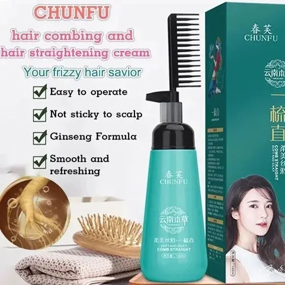 [COD] Natural Herbal Hair Relaxer Hair Straightener Cream With - TikTok ...