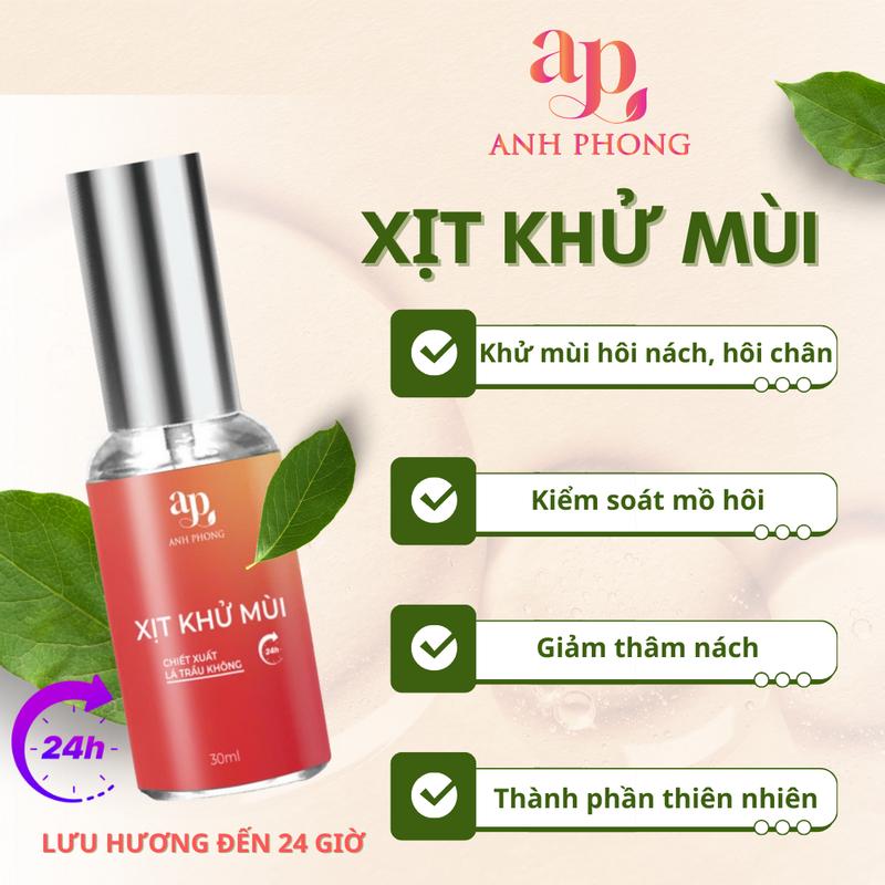 XỊT KHỬ MÙI CƠ THỂ - NHÀ ANH PHONG. Tạo cảm giác dễ chịu, giảm mồ hôi, không gấy ố vàng áo 3