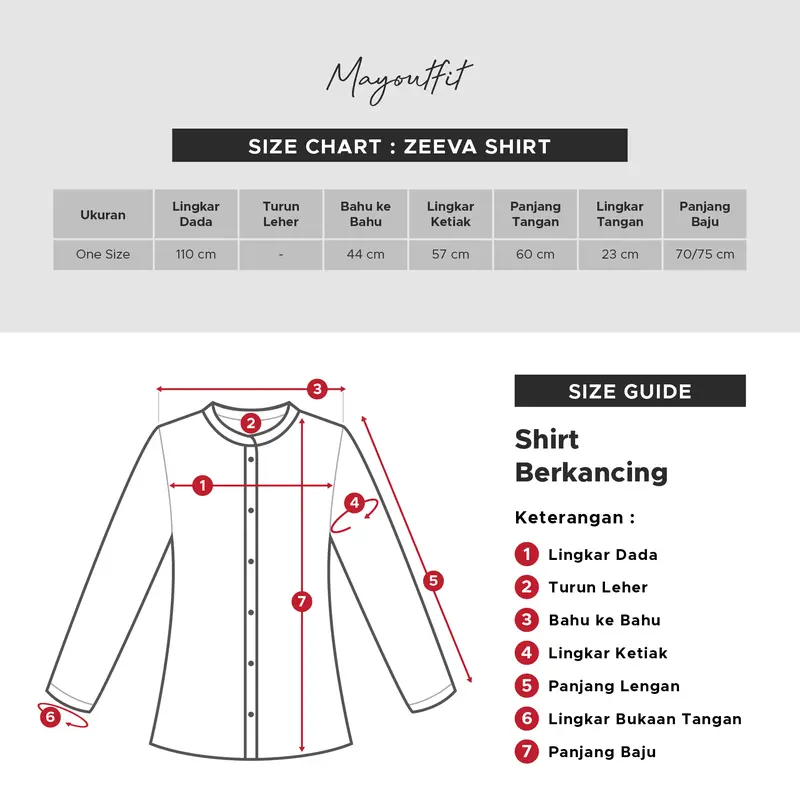 Mayoutfit Zeeva Shirt | Kemeja Poplin Wanita Detail Renda Bordir 8