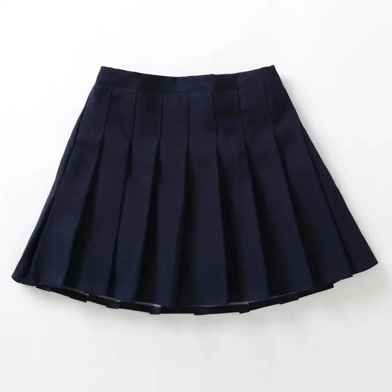 Product Introduction of Children Summer Skirt Girls Mini Skirts Vintage Pleated Skirt Korean Tennis Skirts Short Student Uniform Skirts White Black 7