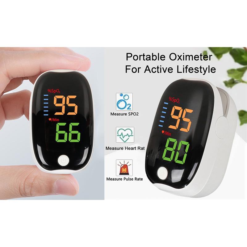 ungceul Finger Clip Blood Oxygen Meter Easy-to-read Oximeter Display High Accuracy Blood Oximeter Meter for Elderly Easy-to-read Display User-friendly Design Non-invasive 5