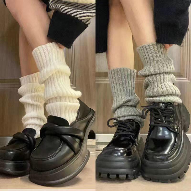 Product Introduction of Vớ Dệt Kim Ấm Áp, Phong Cách Preppy JK, Dài Qua Đầu Gối, Giữ Ấm Chân, Dành Cho Nữ, Thích Hợp Cho Mùa Thu Và Mùa Đông, Vớ Dài Lolita, 42cm 13
