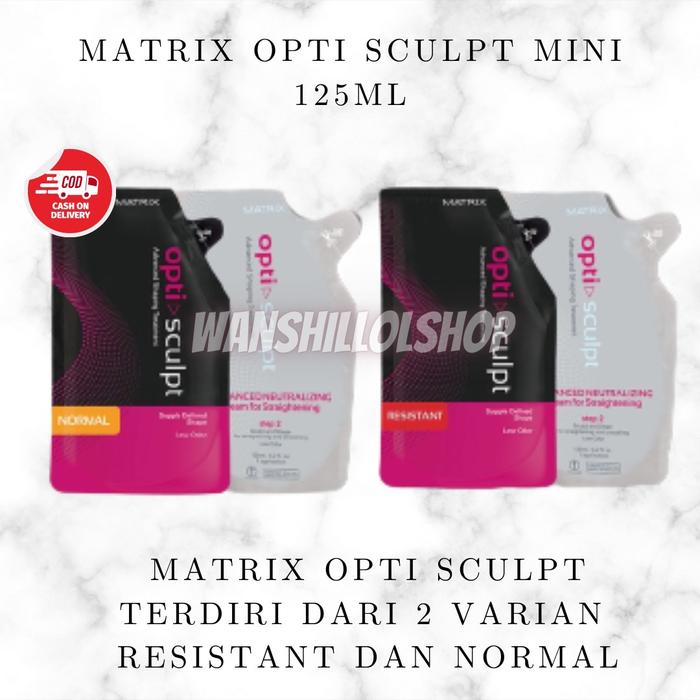 Obat Matrix Jual Matrix Mini Opti Sculpt Smoothing 125ml Pelurus an rambut/Resistan ...