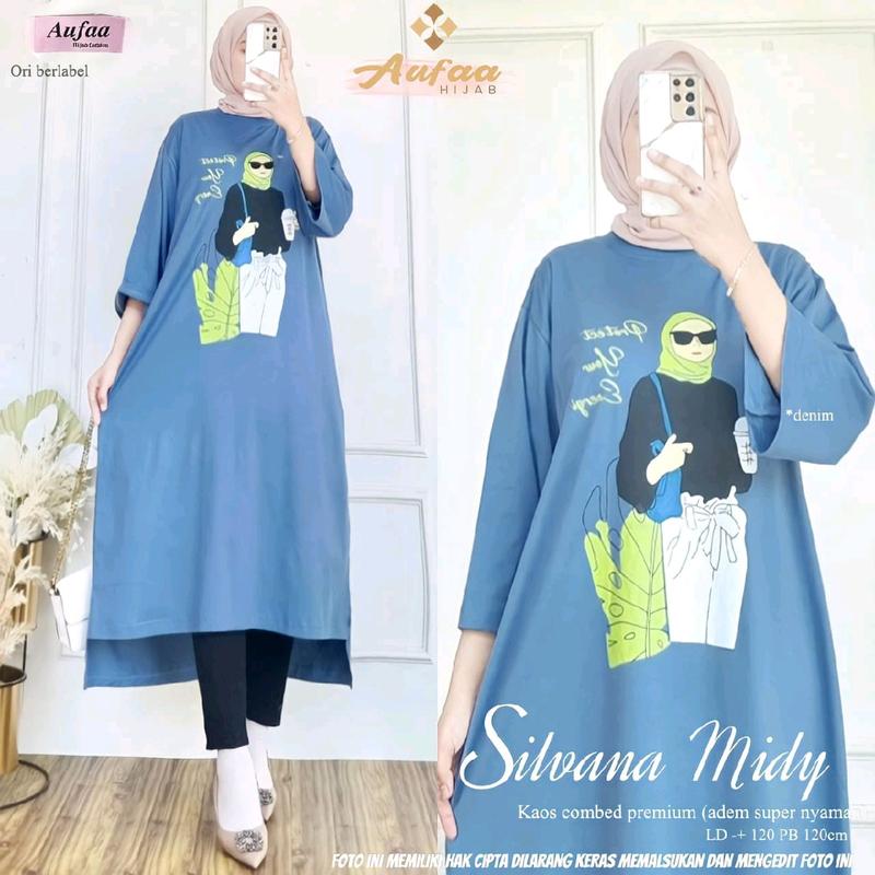 silvana long tunik, midi ori Aufaa 4